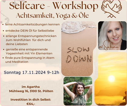Selfcare Workshop mit Miriam & Sabrina im Agartha Zentrum