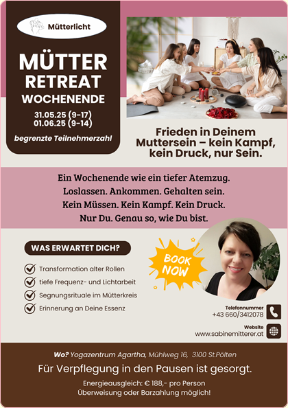 Bild: Sabine_Mitterer-Mütterlicht_Retreat-2-Agartha_Zentrum_St_Poelten