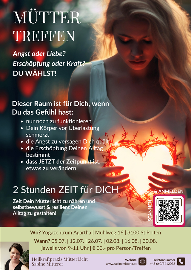 Mütterlicht-Treffen mit Sabine Mitterer, Agartha Zentrum, St. Pölten